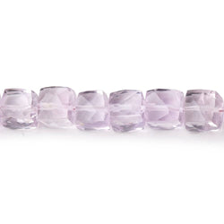 6-7mm Pink Amethyst Faceted Cube Beads 8 inch 30 pieces (ONLINE ORDER ONLY)