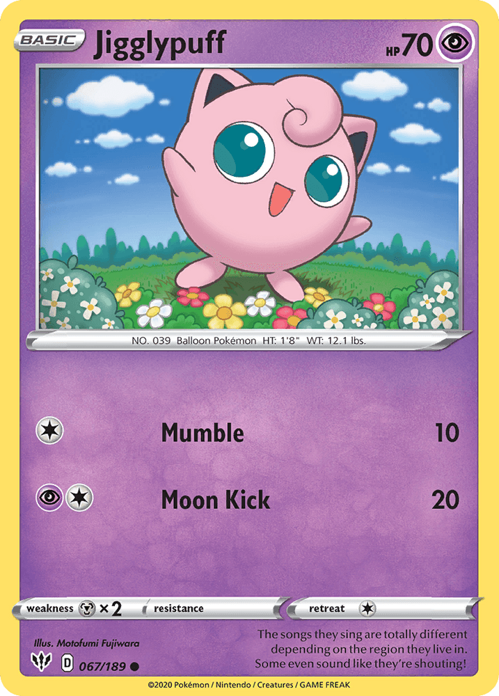 Jigglypuff (067/189) [Sword & Shield: Darkness Ablaze] (Online Only)