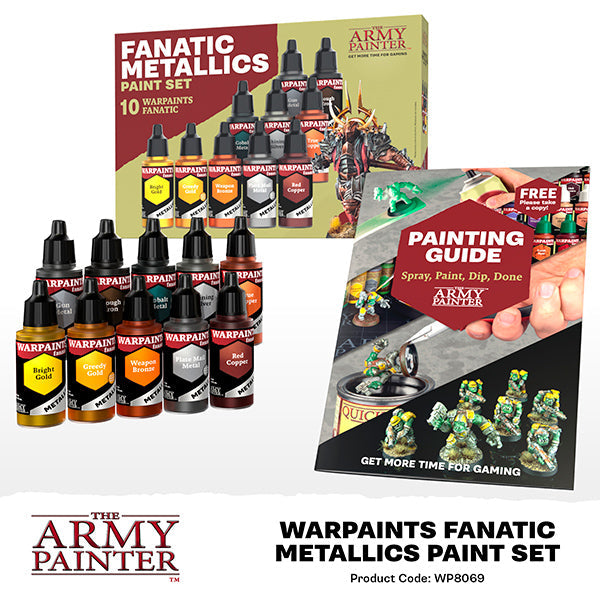 Army Painter Warpaints Fanatic: Metallics Paint Set (ONLINE ORDER ONLY)