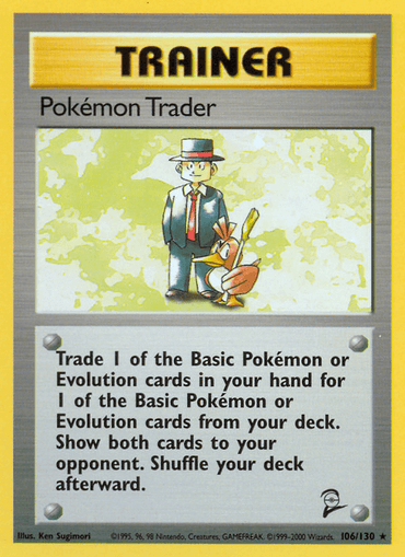 Pokemon Trader (106/130) [Base Set 2] (Online Only)