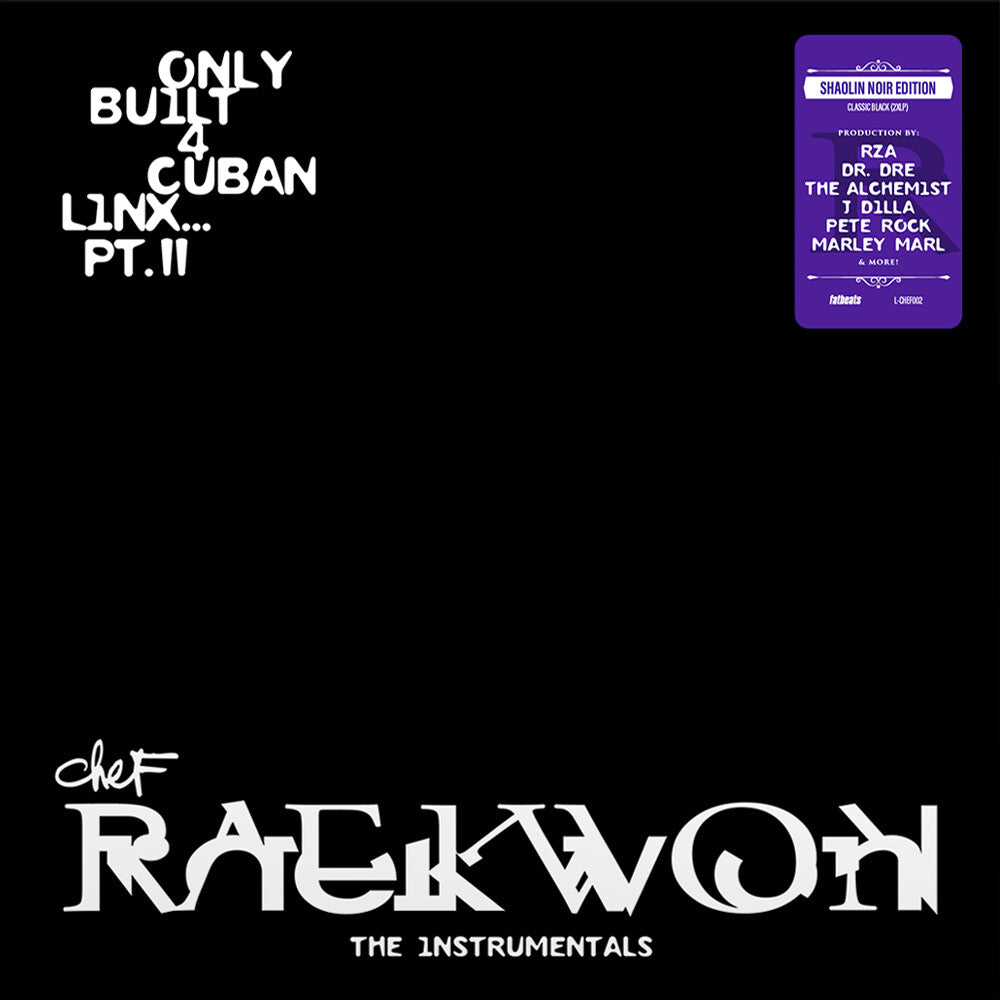 Only Built 4 Cuban Linx... Pt. II - THE INSTRUMENTALS, Shaolin Noir Edition [LP]