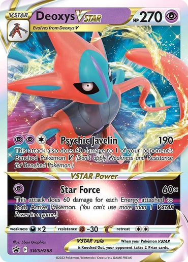 Deoxys VSTAR (SWSH268) [Sword & Shield: Black Star Promos] (Online Only)
