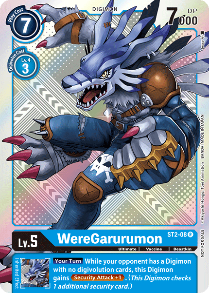 WereGarurumon [ST2-08] (Tournament Pack 2) [Starter Deck: Cocytus Blue Promos] (ONLINE ORDER ONLY)