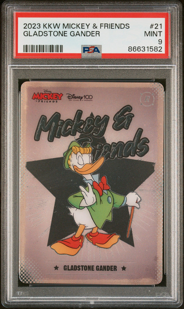 2023 KAKAWOW HOTBOX MICKEY & FRIENDS CHEERFUL TIMES GLADSTONE GANDER 21 PSA 9 (Online Order Only)