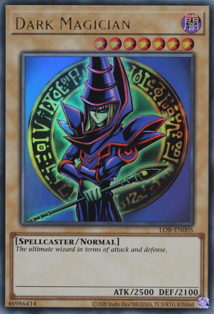 Dark Magician (25th Anniversary) [LOB-EN005] Ultra Rare (ONLINE ORDER ONLY)
