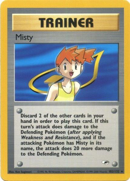 Misty (102/132) [Gym Heroes Unlimited] (Online Only)