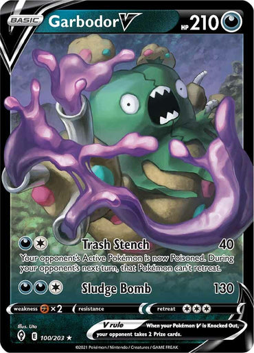 Garbodor V (100/203) [Sword & Shield: Evolving Skies] (Online Only)