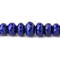 4.5-11.5mm Lapis Lazuli Faceted Rondelle Beads 16.5 inch 98 pieces (ONLINE ORDER ONLY)