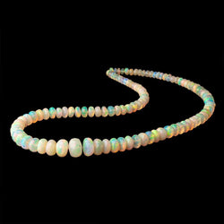4.5-11mm Ethiopian Opal Faceted Rondelle Beads 16 inch 108 pieces AAA (ONLINE ORDER ONLY)
