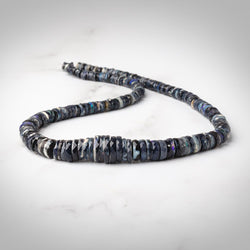 4.5-12.5mm Australian Opal Faceted Heishi Beads 16 inch 212 pieces AAA (ONLINE ORDER ONLY)