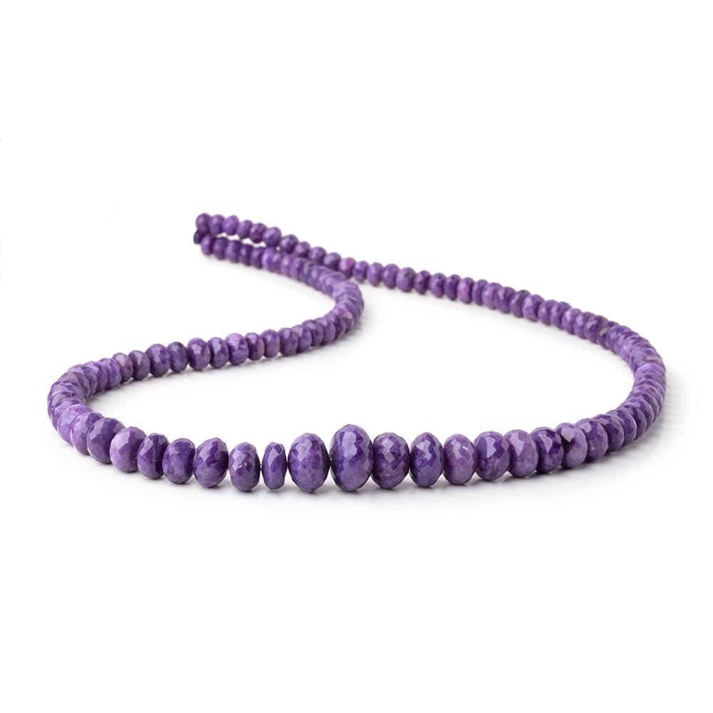 4.5-12mm Charoite Faceted Rondelle Beads 18 inch 96 pieces AAA (ONLINE ORDER ONLY)
