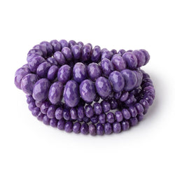 4.5-12mm Charoite Faceted Rondelle Beads 18 inch 96 pieces AAA (ONLINE ORDER ONLY)