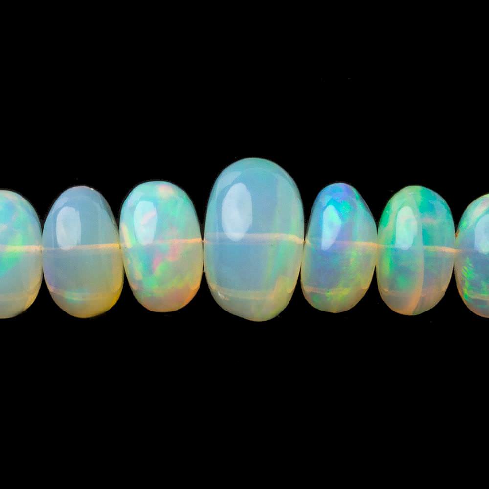 4.5-13mm Cream Ethiopian Opal Plain Rondelle beads 22 inch 134 pieces AAA (ONLINE ORDER ONLY)