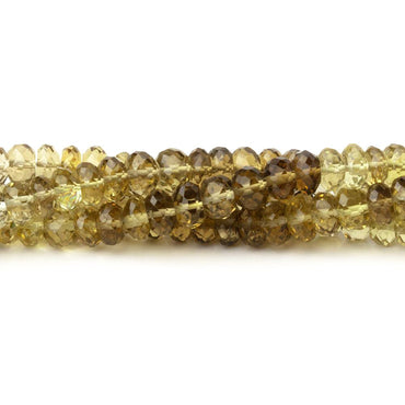 4.5-5.5mm Bi-Color Quartz Faceted Rondelle Beads 15 inch 121 pieces AA (ONLINE ORDER ONLY)