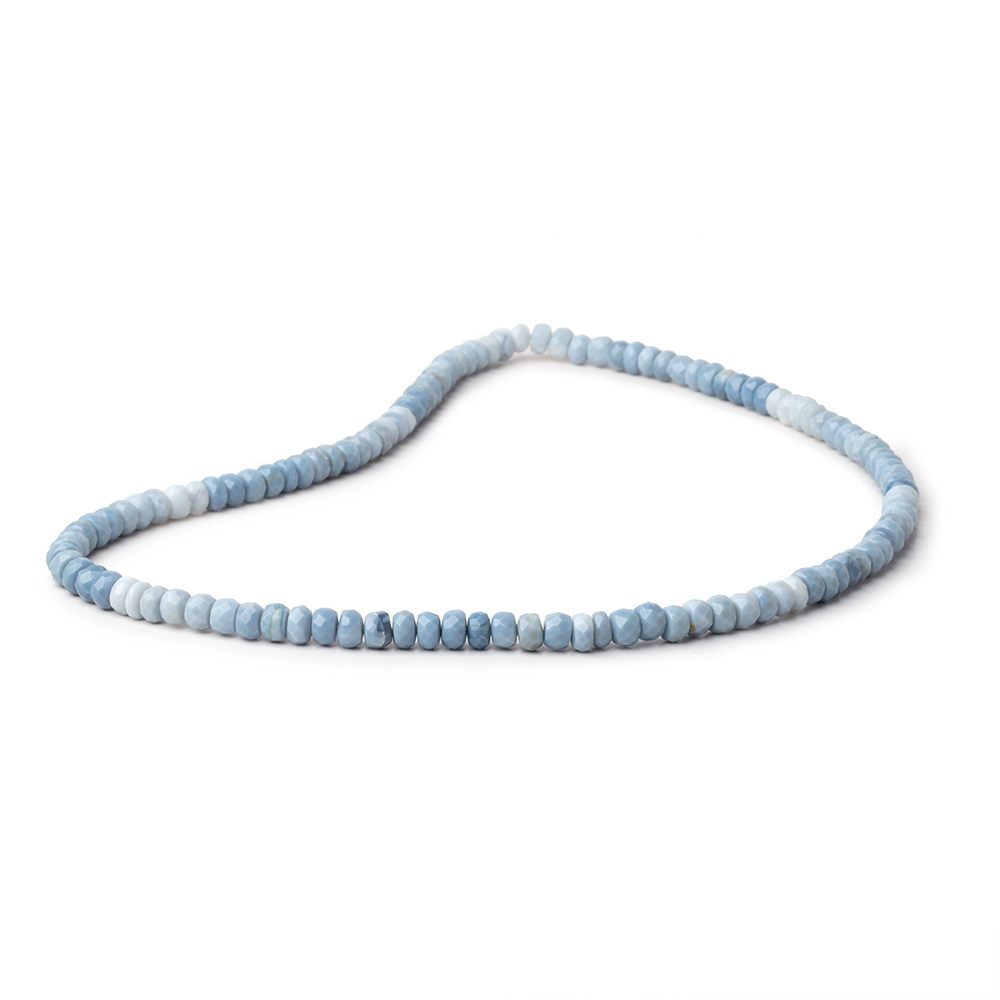 4.5-5.5mm Owyhee Blue Opal Faceted Rondelle Beads 16 inch 124 pieces (ONLINE ORDER ONLY)