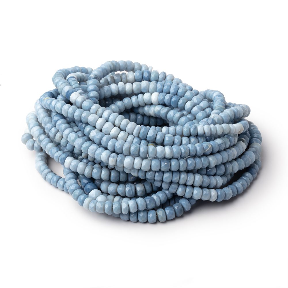 4.5-5.5mm Owyhee Blue Opal Faceted Rondelle Beads 16 inch 124 pieces (ONLINE ORDER ONLY)
