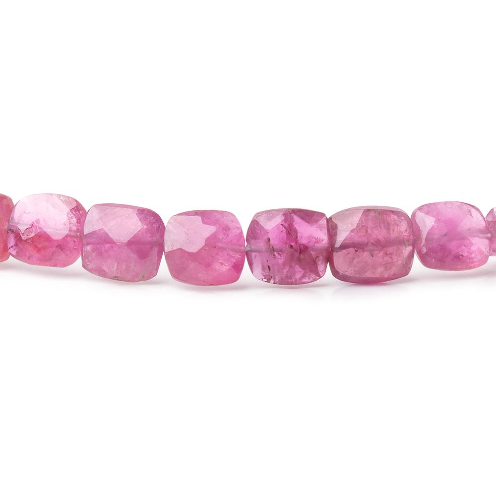 4.5-5.5mm Pink Tourmaline Faceted Cushion Beads 16 inch 72 pieces AA (ONLINE ORDER ONLY)