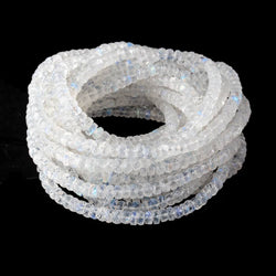 4.5-5.5mm Rainbow Moonstone Faceted Rondelle Beads 16 inch 142 pieces (ONLINE ORDER ONLY)