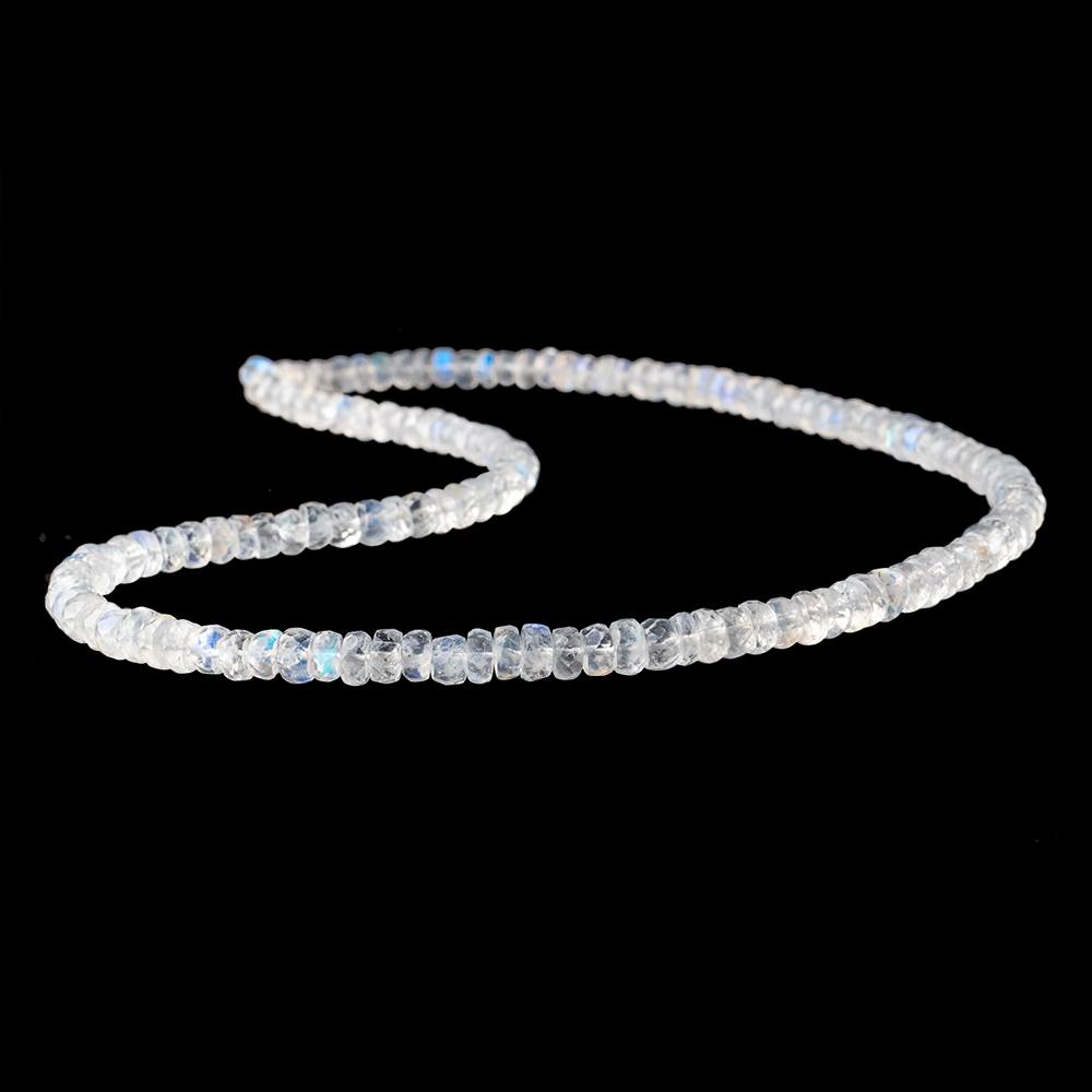 4.5-5.5mm Rainbow Moonstone Faceted Rondelle Beads 16 inch 142 pieces (ONLINE ORDER ONLY)