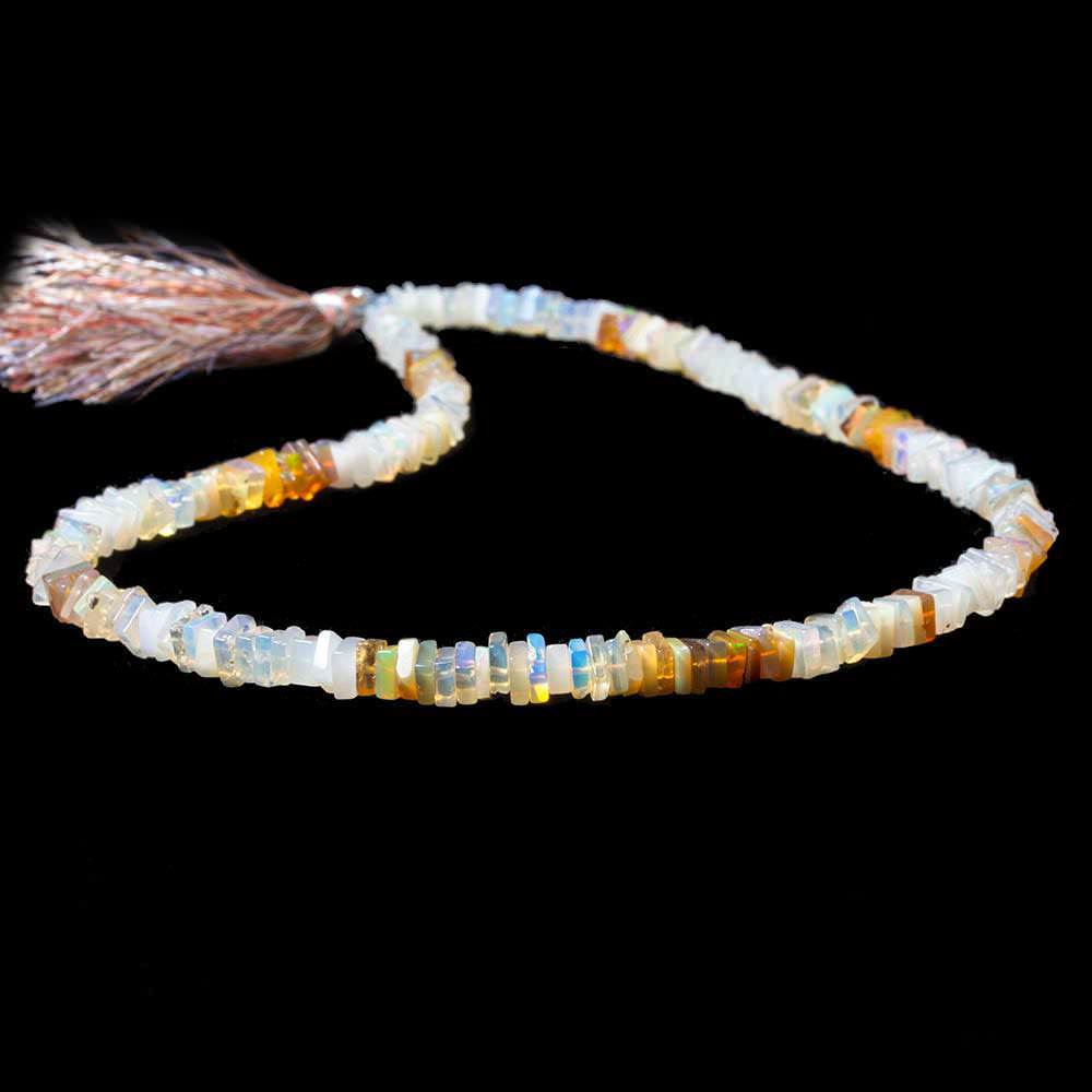 4.5-5mm Ethiopian Opal plain square heshi beads 16 inch 230 pieces A (ONLINE ORDER ONLY)