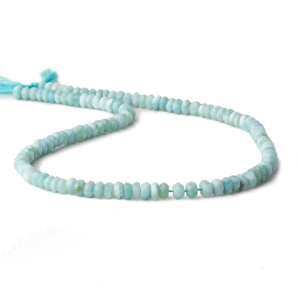 4.5-5mm Larimar Faceted rondelle beads 13 inch 110 pieces A (ONLINE ORDER ONLY)