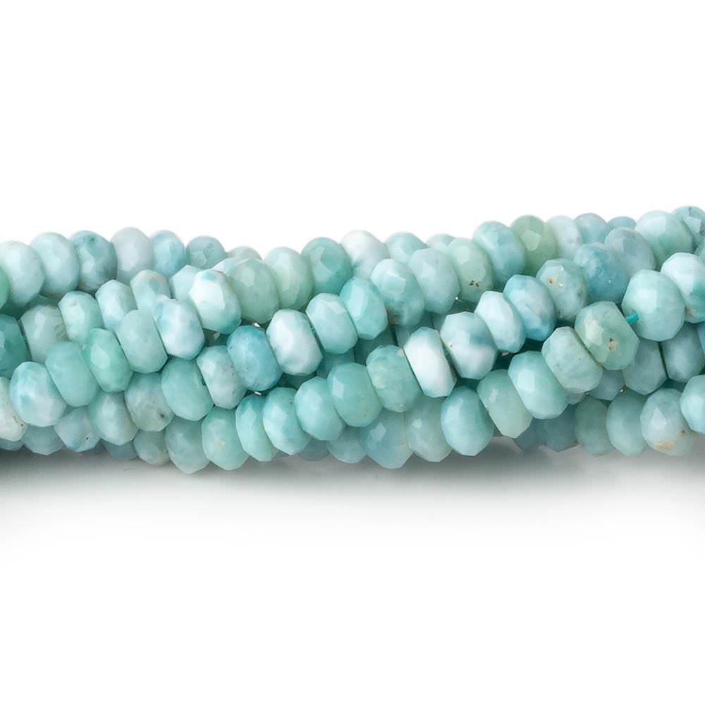 4.5-5mm Larimar Faceted rondelle beads 13 inch 110 pieces A (ONLINE ORDER ONLY)