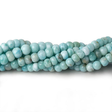 5-5.5mm Larimar plain rondelles 14 inch 82 beads A (ONLINE ORDER ONLY)