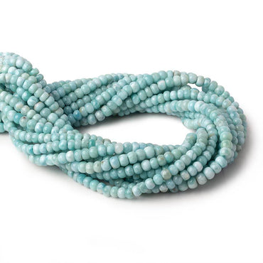 5-5.5mm Larimar plain rondelles 14 inch 82 beads A (ONLINE ORDER ONLY)