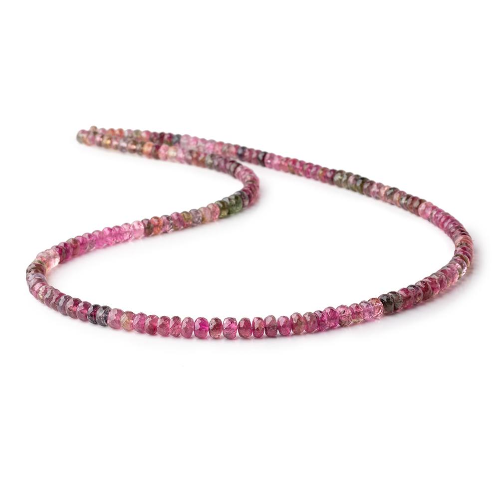 4.5-5mm Multi Color Tourmaline Faceted Rondelle Beads 19 inch 160 pieces AAA (ONLINE ORDER ONLY)