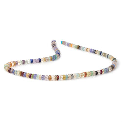4.5-5mm Multi Gemstone Faceted Rondelle Beads 16 inch 142 pieces (ONLINE ORDER ONLY)