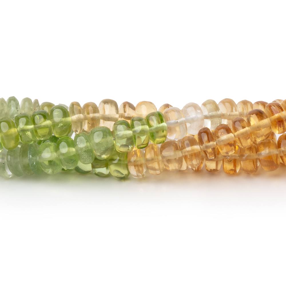 4.5-5mm Multi Gemstone Plain Rondelle Beads 17.5 inch 172 pieces (ONLINE ORDER ONLY)