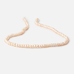 4.5-5mm Peach Off Round Large Hole Freshwater Pearls 15 inch 110 Beads (ONLINE ORDER ONLY)