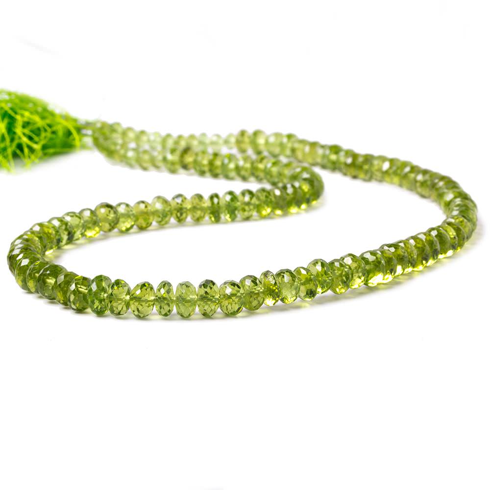 5-5.5mm Peridot Faceted Rondelle Beads 16 inch 116 pieces (ONLINE ORDER ONLY)