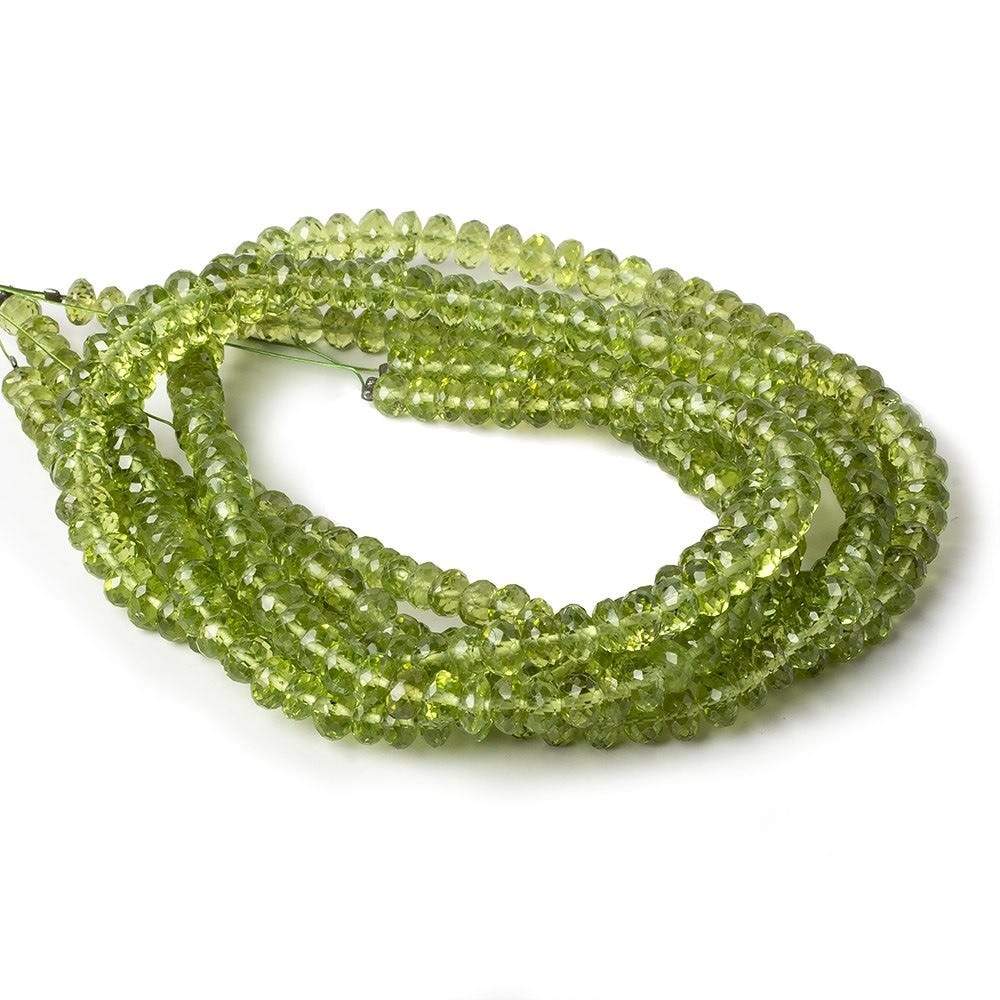 5-5.5mm Peridot Faceted Rondelle Beads 16 inch 116 pieces (ONLINE ORDER ONLY)