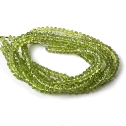 5-5.5mm Peridot Faceted Rondelle Beads 16 inch 116 pieces (ONLINE ORDER ONLY)