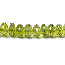 5-5.5mm Peridot Faceted Rondelle Beads 16 inch 116 pieces (ONLINE ORDER ONLY)