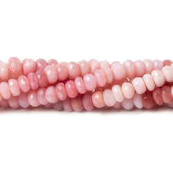 4.5-5mm Pink Peruvian Opal faceted rondelle beads 14.5 inch 119 pieces (ONLINE ORDER ONLY)
