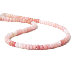 4.5-5mm Pink Peruvian Opal faceted rondelle beads 14.5 inch 119 pieces (ONLINE ORDER ONLY)