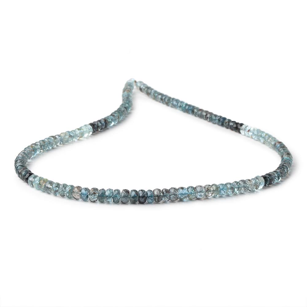 4.5-5mm Shaded Moss Aquamarine Faceted Rondelle Beads 16 inch 136 pieces AAA (ONLINE ORDER ONLY)
