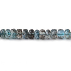 4.5-5mm Shaded Moss Aquamarine Faceted Rondelle Beads 16 inch 136 pieces AAA (ONLINE ORDER ONLY)