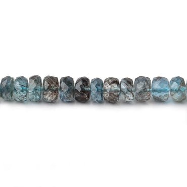 4.5-5mm Shaded Moss Aquamarine Faceted Rondelle Beads 16 inch 136 pieces AAA (ONLINE ORDER ONLY)