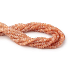 4.5-5mm Sunstone Plain Rondelle Beads 14 inch 112 pieces (ONLINE ORDER ONLY)