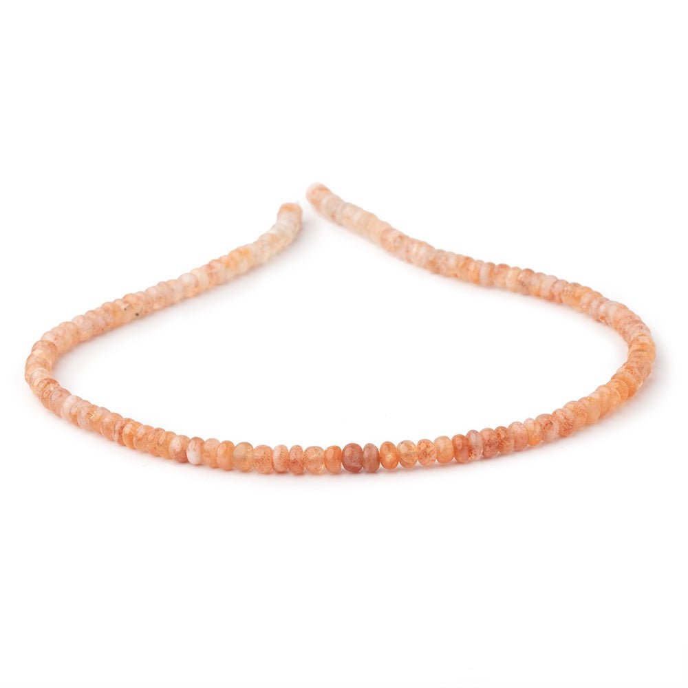 4.5-5mm Sunstone Plain Rondelle Beads 14 inch 112 pieces (ONLINE ORDER ONLY)