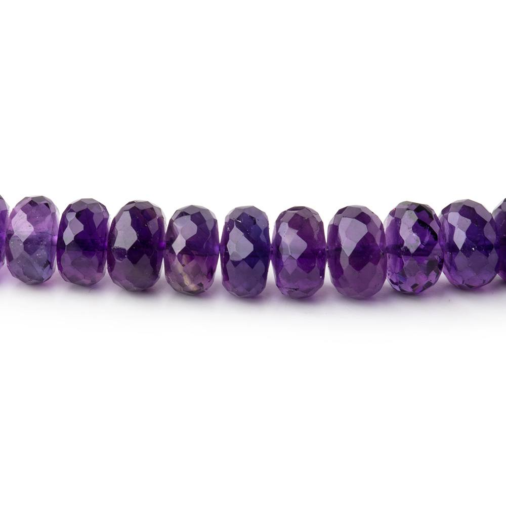4.5-6.5mm African Amethyst Faceted Rondelle Beads 16 inch 107 pieces (ONLINE ORDER ONLY)