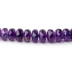 4.5-6.5mm African Amethyst Faceted Rondelle Beads 16 inch 107 pieces (ONLINE ORDER ONLY)