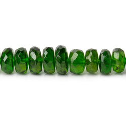4.5-6.5mm Chrome Diopside Faceted Rondelles 18 inch 167 Beads AA (ONLINE ORDER ONLY)