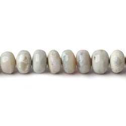 4.5-6.5mm Creamy beige Australian Opal plain rondelles 18 inch 125 beads AA (ONLINE ORDER ONLY)