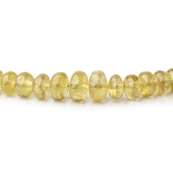 4.5-6.5mm Grossular Garnet Plain Rondelle Beads 16.5 inch 129 pieces AA (ONLINE ORDER ONLY)