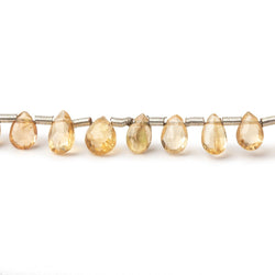 4.5-6.5mm Imperial Topaz Faceted Pear Beads 8 inch 44 pieces (ONLINE ORDER ONLY)