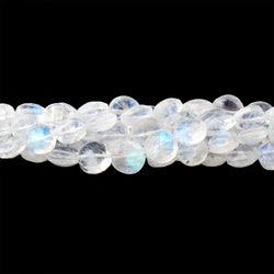 4.5-6.5mm Rainbow Moonstone Faceted Coin Beads 16 inch 76 pieces AAA (ONLINE ORDER ONLY)